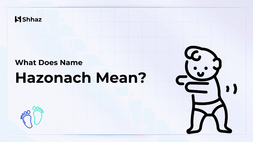 Hazonach Name Meaing
